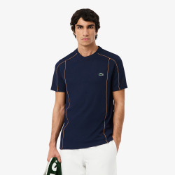 T-shirt Lacoste Sport Ultra Dry Tennis Off Court 2 en polyester recyclé Marine
