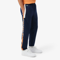Pantalon de survêtement Sport taffetas diamanté  Performance & Confort LACOSTE marine/orange/blanc