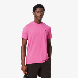 T-shirt Tennis jacquard stretch Ultra Dry  Performance & Confort LACOSTE fushia
