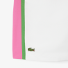 Short Lacoste Tennis en taffetas diamanté color-block blanc/fushia/billard | DM’Sports