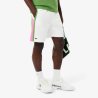 Short Lacoste Tennis en taffetas diamanté color-block blanc/fushia/billard | DM’Sports