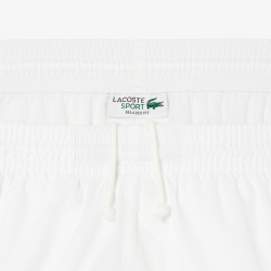 Short Lacoste Tennis en taffetas diamanté color-block blanc/fushia/billard | DM’Sports