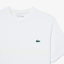 T-shirt Lacoste Sport Ultra Dry technique imprimé Blanc | DM’Sports