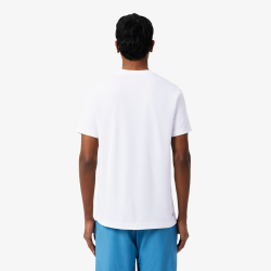 T-shirt Lacoste Sport Ultra Dry technique imprimé Blanc | DM’Sports