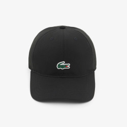 Casquette sportive légère en polyester recyclé enfant LACOSTE noire