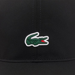 Casquette sportive légère en polyester recyclé enfant LACOSTE noire
