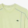 T-shirt Lacoste Sport Ultra Dry en piqué technique liserés Vert / Sencha| DM’Sports