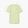 T-shirt Lacoste Sport Ultra Dry en piqué technique liserés Vert / Sencha| DM’Sports