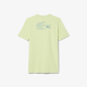 T-shirt Lacoste Sport Ultra Dry en piqué technique liserés Vert / Sencha| DM’Sports