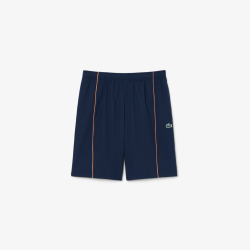 Short Lacoste Sport en taffetas diamanté déperlant Marine | DM’Sports