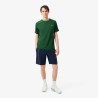 Short Lacoste Sport en taffetas diamanté déperlant Marine | DM’Sports