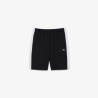 Short Lacoste Sport en taffetas diamanté déperlant Noir/Blanc | DM’Sports
