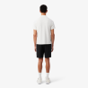 Short Lacoste Sport en taffetas diamanté déperlant Noir/Blanc | DM’Sports