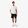 Short Lacoste Sport en taffetas diamanté déperlant Noir/Blanc | DM’Sports