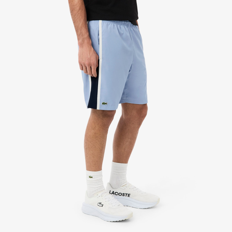 Short Lacoste Tennis en taffetas léger color-block Aphylia/Marine/Blanc | DM’Sports