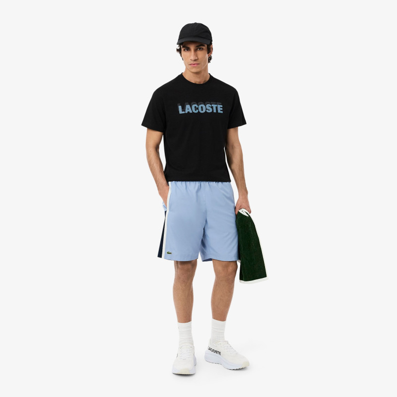 Short Lacoste Tennis en taffetas léger color-block Aphylia/Marine/Blanc