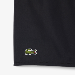 Maillot de bain Lacoste mi-long en taffetas recyclé Noir/Vert | DM’Sports