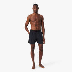 Maillot de bain Lacoste mi-long en taffetas recyclé Noir/Vert | DM’Sports