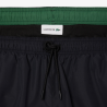Maillot de bain Lacoste mi-long en taffetas recyclé Noir/Vert | DM’Sports