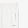 Pantalon de survêtement Lacoste en molleton coton loose fit blanc | DM’Sports