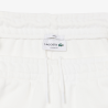 Pantalon de survêtement Lacoste en molleton coton loose fit blanc | DM’Sports