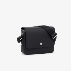 Sac bandoulière Lacoste Langon Petit Piqué Noir | DM'Sports