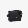 Sac bandoulière Lacoste Langon Petit Piqué Noir | DM'Sports