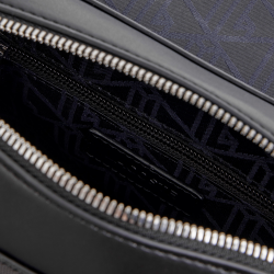 Sac bandoulière Lacoste Langon Petit Piqué Noir | DM'Sports