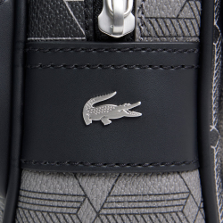 Sac bandoulière Lacoste The Blend monogramme Mix Noir Gris | DM'Sports
