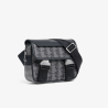 Sac bandoulière Lacoste The Blend monogramme Mix Noir Gris | DM'Sports
