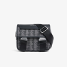 Sac bandoulière Lacoste The Blend monogramme Mix Noir Gris | DM'Sports