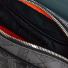 Sac bandoulière Lacoste The Blend monogramme Mix Noir Gris | DM'Sports