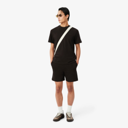 T-shirt Lacoste en coton avec logo brodé Marron| DM’Sports