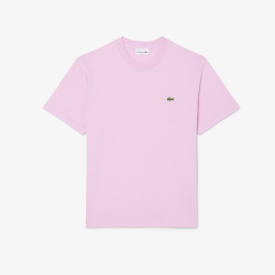 T-shirt Lacoste en coton jersey mi-épais Rose | DM’Sports