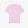 T-shirt Lacoste en coton jersey mi-épais Rose | DM’Sports