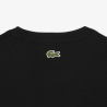 T-shirt Lacoste en coton biologique avec broderie et imprimé dos Noir | DM’Sports