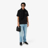T-shirt Lacoste en coton biologique avec broderie et imprimé dos Noir | DM’Sports