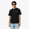 T-shirt Lacoste en coton biologique avec broderie et imprimé dos Noir
