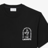 T-shirt Lacoste en coton premium col rond Noir | DM’Sports