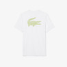 T-shirt Sport Ultra Dry imprimé crocodile Blanc | DM’Sports