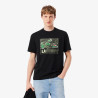 T-shirt Lacoste en coton premium col rond Noir | DM’Sports