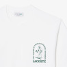 T-shirt Lacoste en coton biologique avec imprimé aquarelle Blanc | DM’Sports