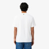 T-shirt Lacoste en coton biologique avec imprimé aquarelle Blanc | DM’Sports