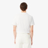 T-shirt Lacoste en coton jersey épais avec bande siglée Blanc | DM’Sports
