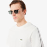 T-shirt Lacoste en coton jersey épais avec bande siglée Blanc | DM’Sports