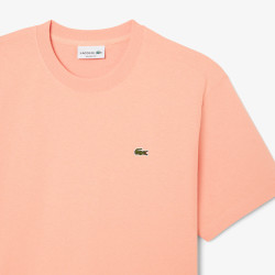 T-shirt Lacoste en coton jersey épais Miami Rose Corail| DM’Sports