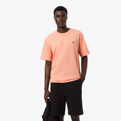 T-shirt Lacoste en coton jersey épais Miami Rose Corail| DM’Sports