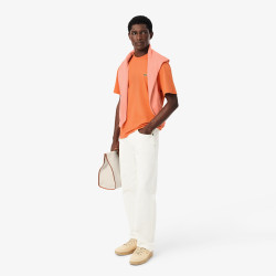 T-shirt Lacoste en coton jersey mi-épais Orange Blossom