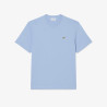 T-shirt Lacoste en coton jersey mi-épais Bleu clair| DM’Sports