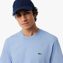 T-shirt Lacoste en coton jersey mi-épais Bleu clair| DM’Sports